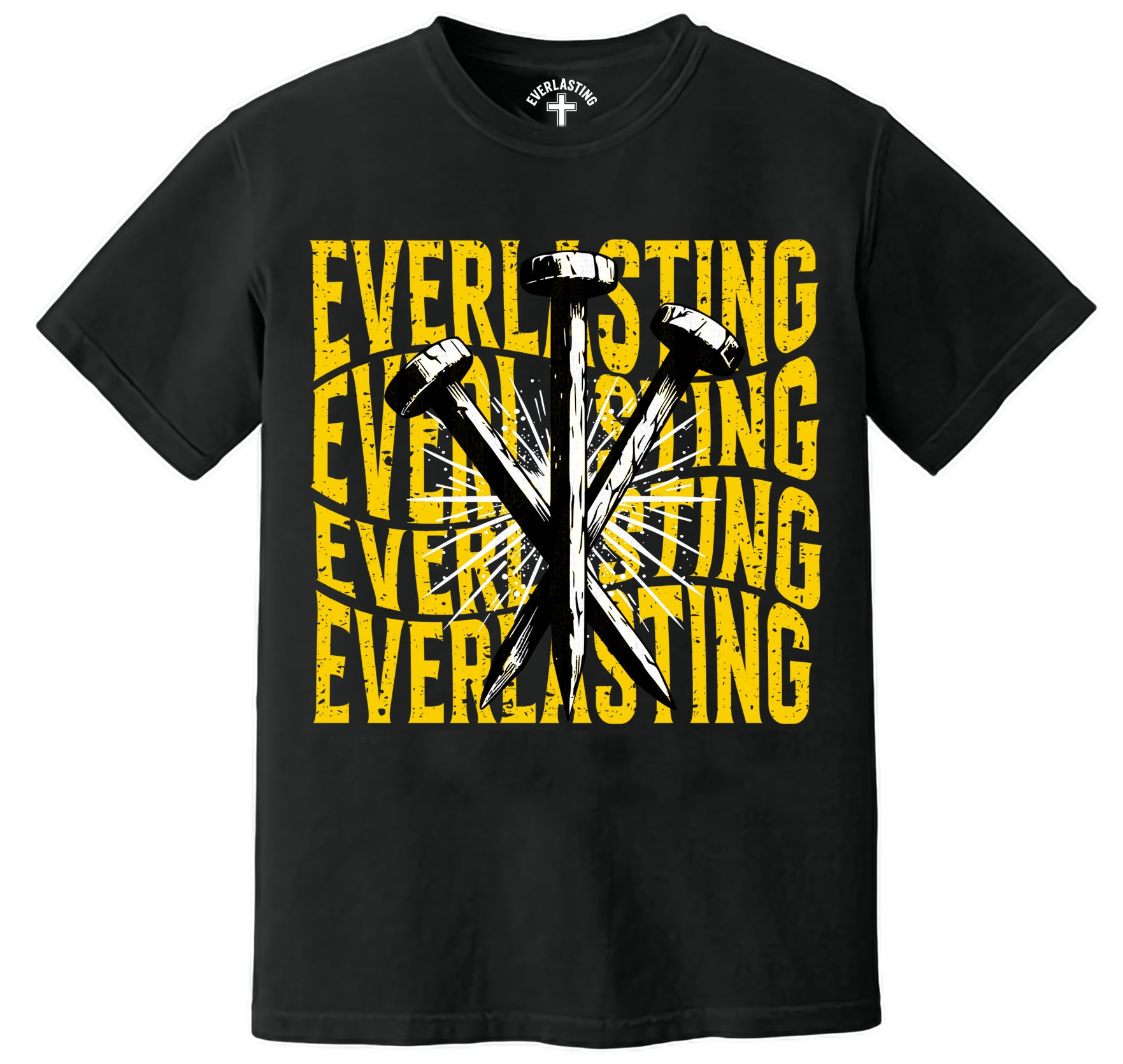 3 Everlasting Nails black short sleeve shirt