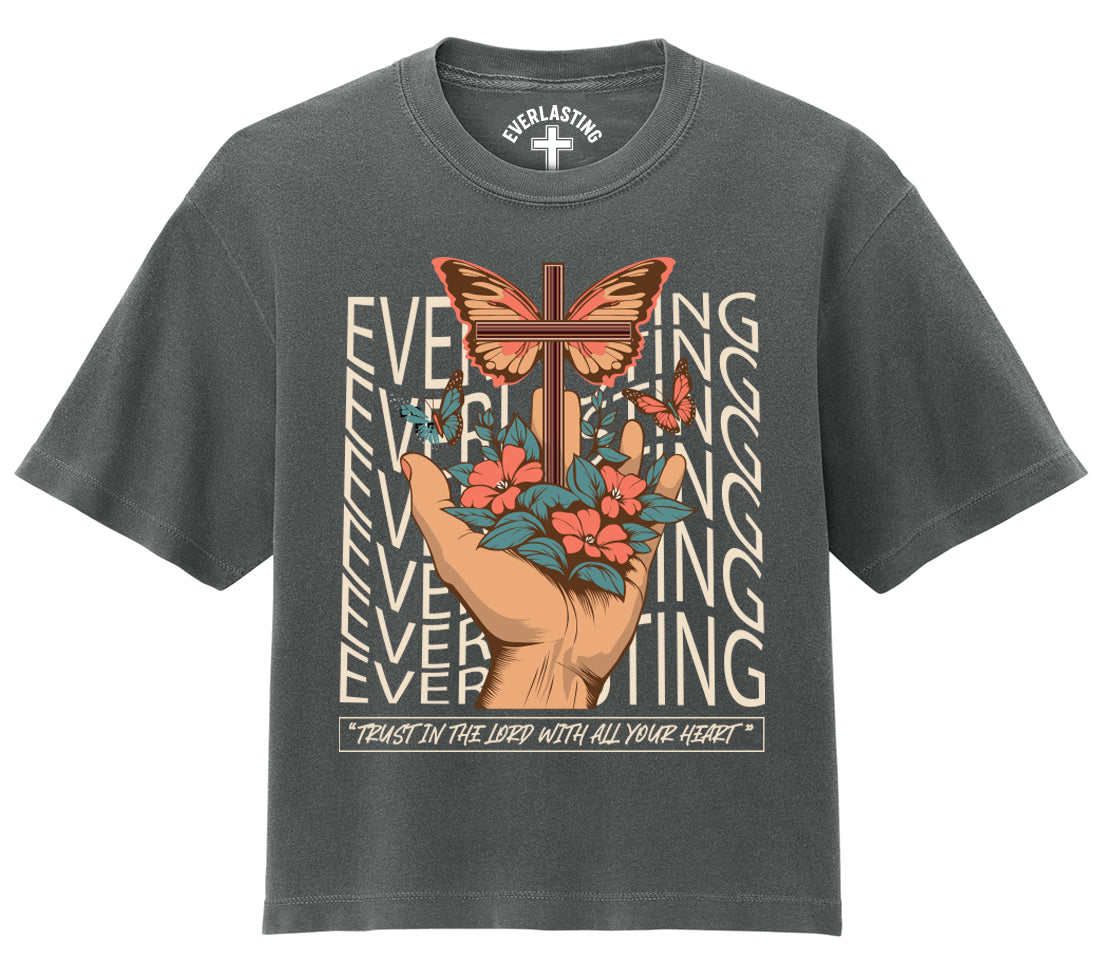 Butterfly cross in hand